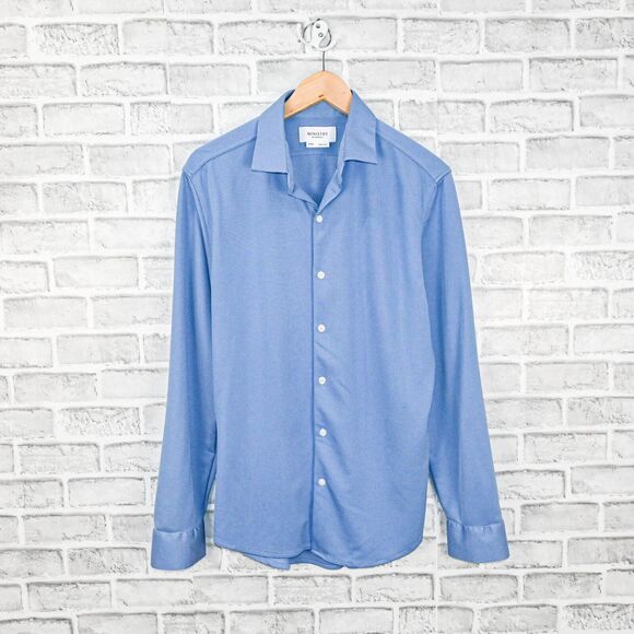 Ministry of supply Men's Slim fit button up shirt in blue size Medium - Picture 1 of 4